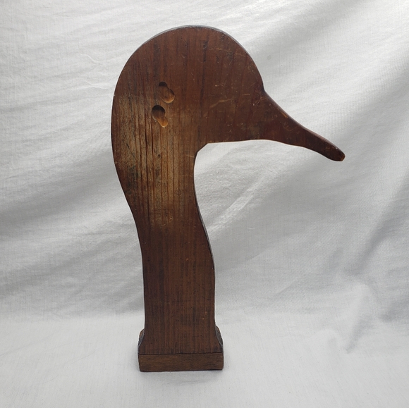 Wall Hanging Vintage Wood Mallard Duck LED Candle Stick Holder - Picture 4 of 7